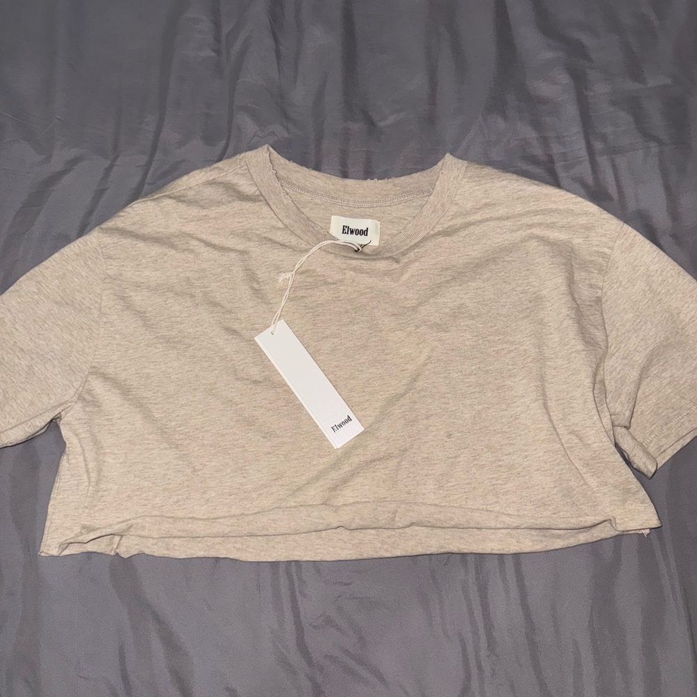 Hwood Gray Cropped T-Shirt